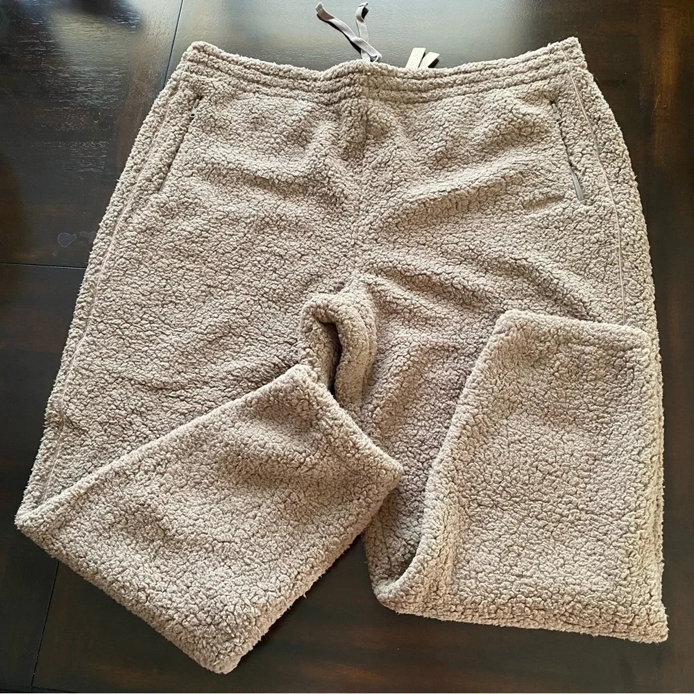 NWT SKIMS Teddy Pants Sherpa Jogger Desert 3X